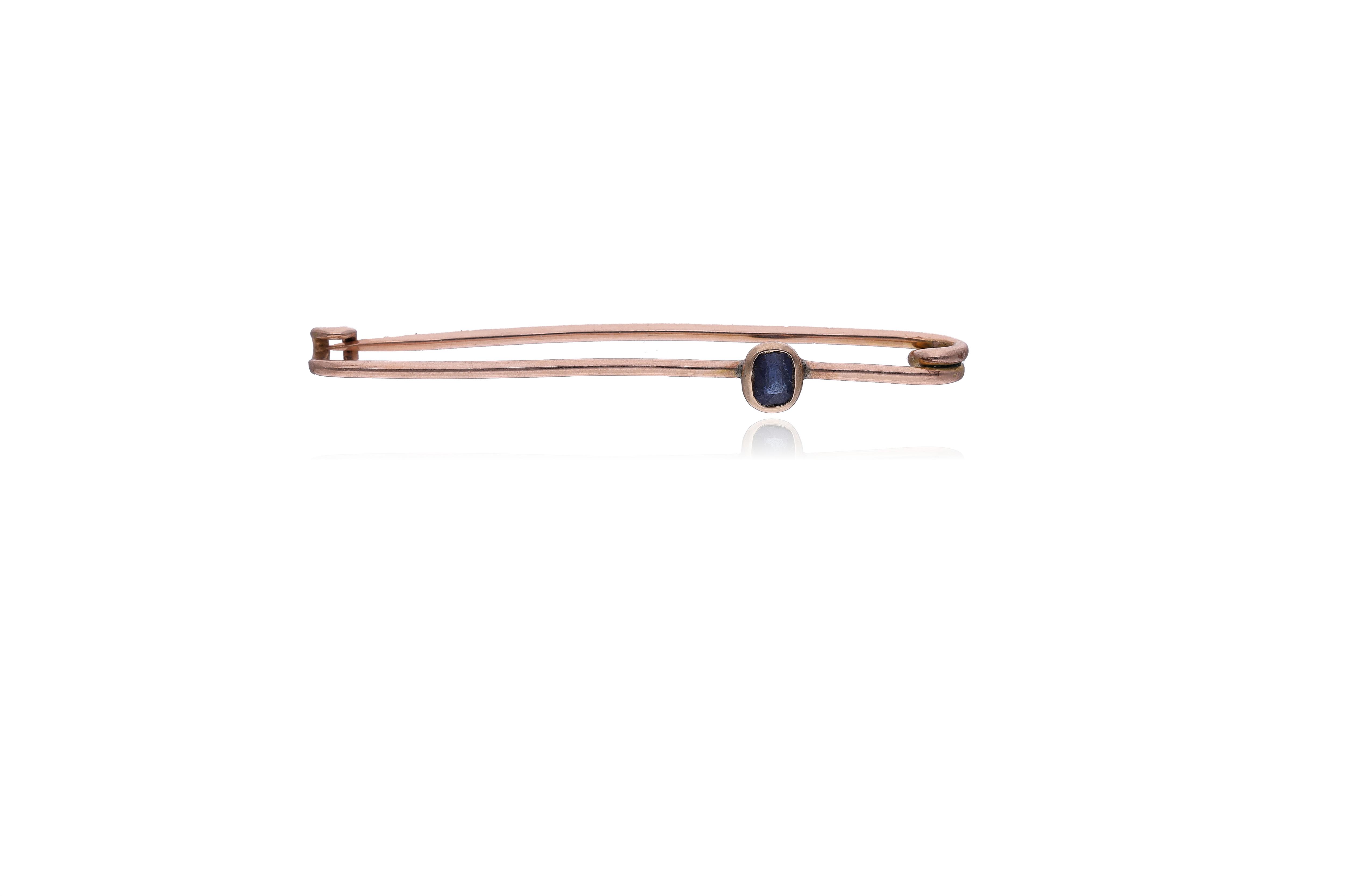 Spilla con zaffiro - Asta Preziosi Online