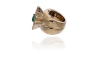 Anello con smeraldi e diamanti - Asta Preziosi