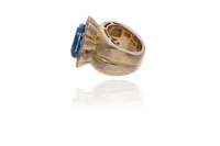 Anello con topazio e diamanti - Asta Preziosi