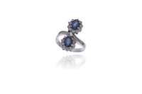 Anello con zaffiri e diamanti - Asta Preziosi