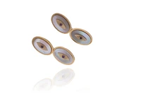 Gemelli con madreperla e pietre - Asta Preziosi