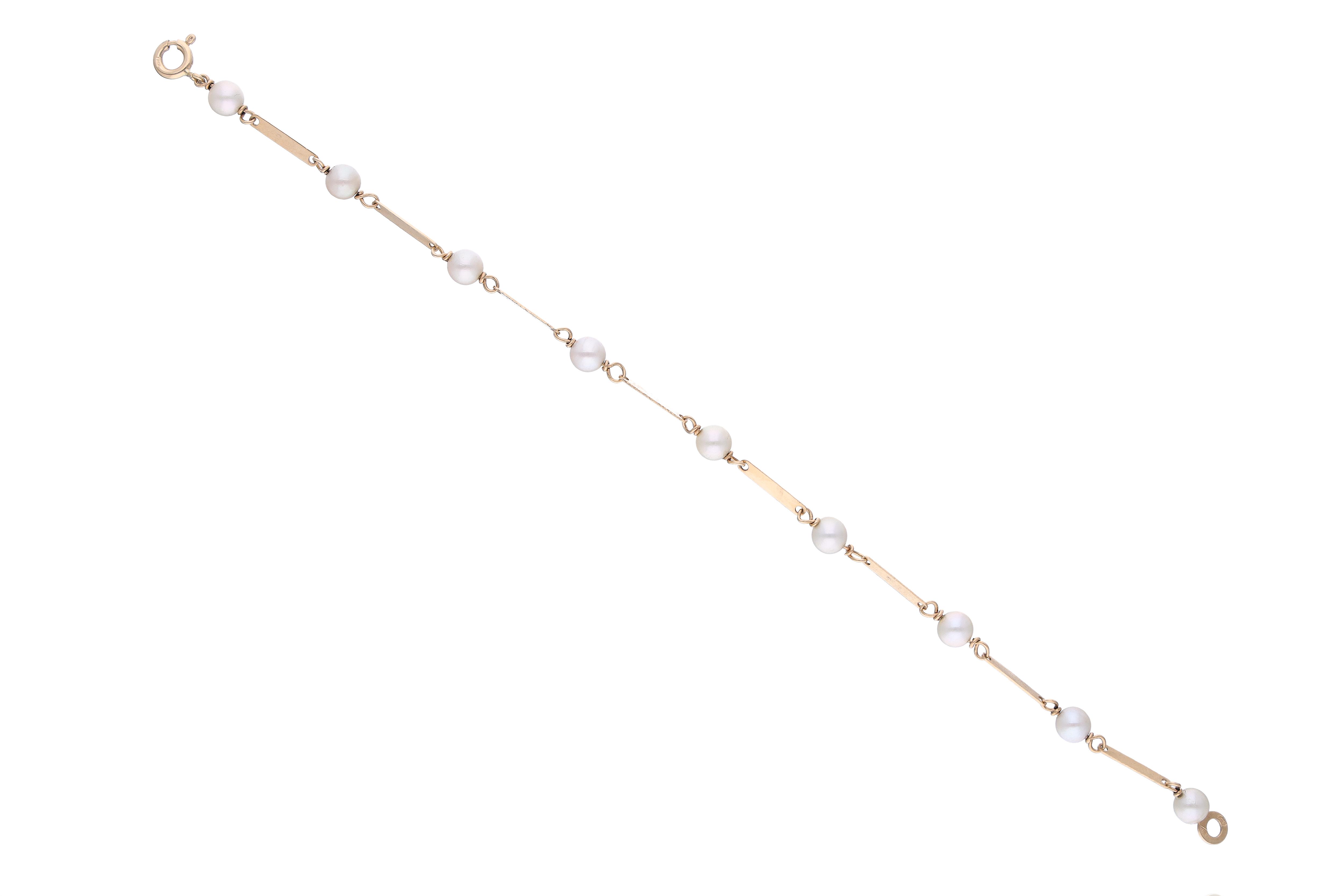 Bracciale con perle coltivate - Asta Preziosi