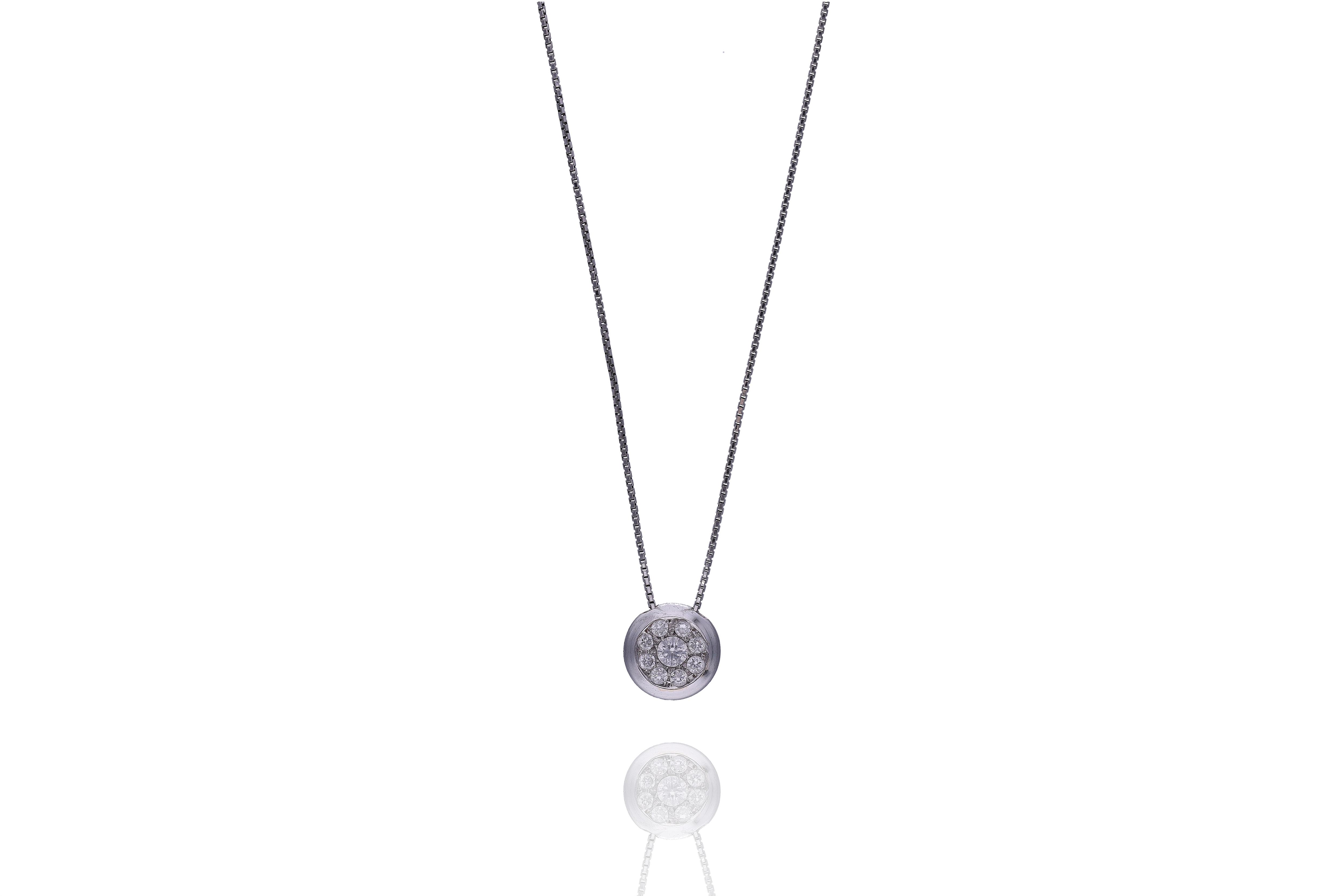 Collana e pendente con diamanti - Asta Preziosi