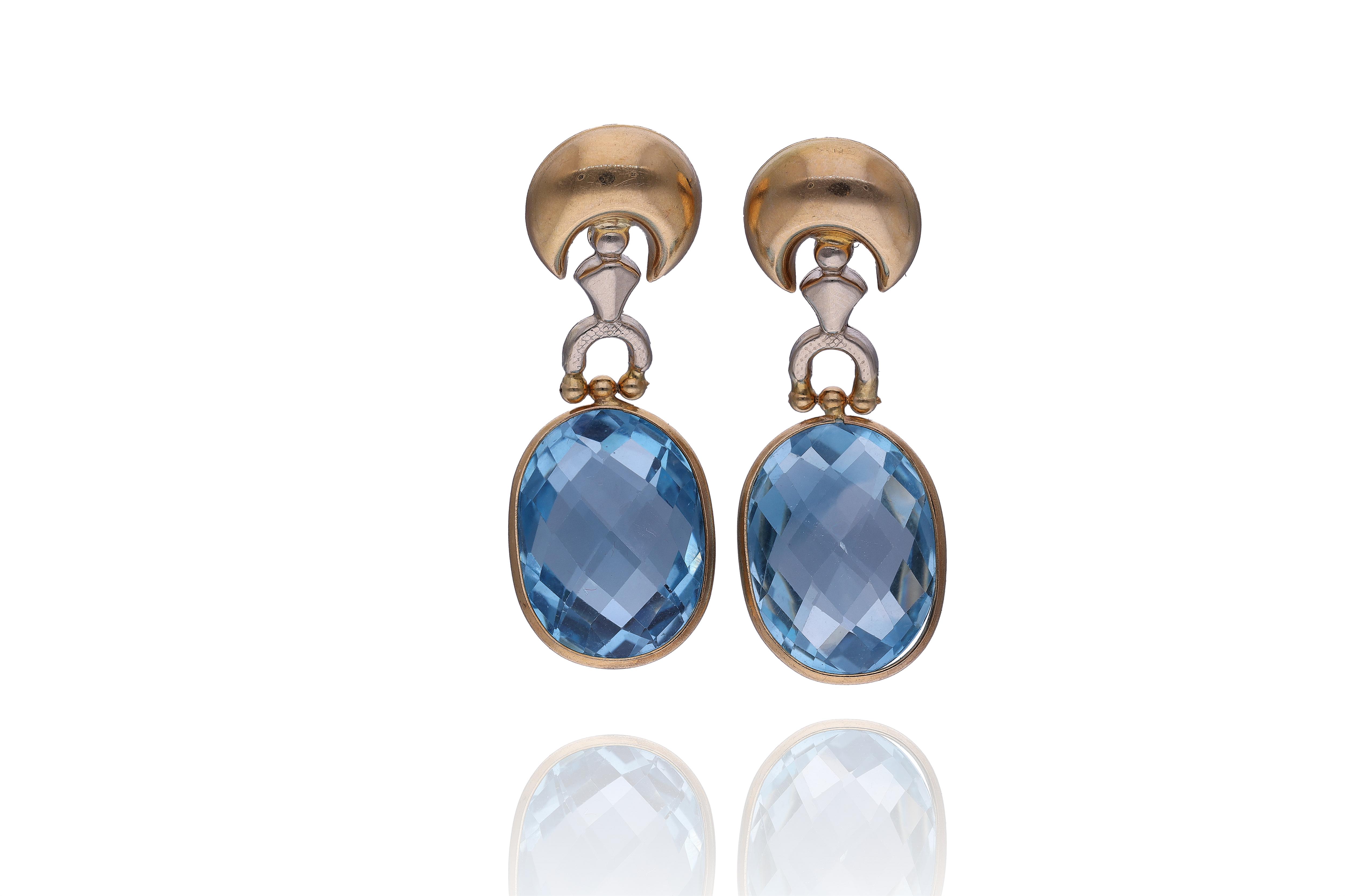 Orecchini con topazi - Asta Preziosi