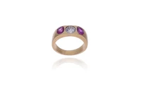 Anello con diamante e rubini - Asta Preziosi Online