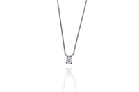 Collana con pendente con diamante - Asta Preziosi