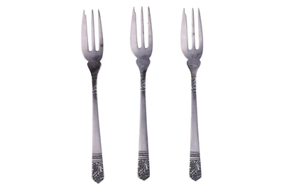 Dodici forchettine in argento - Asta Preziosi