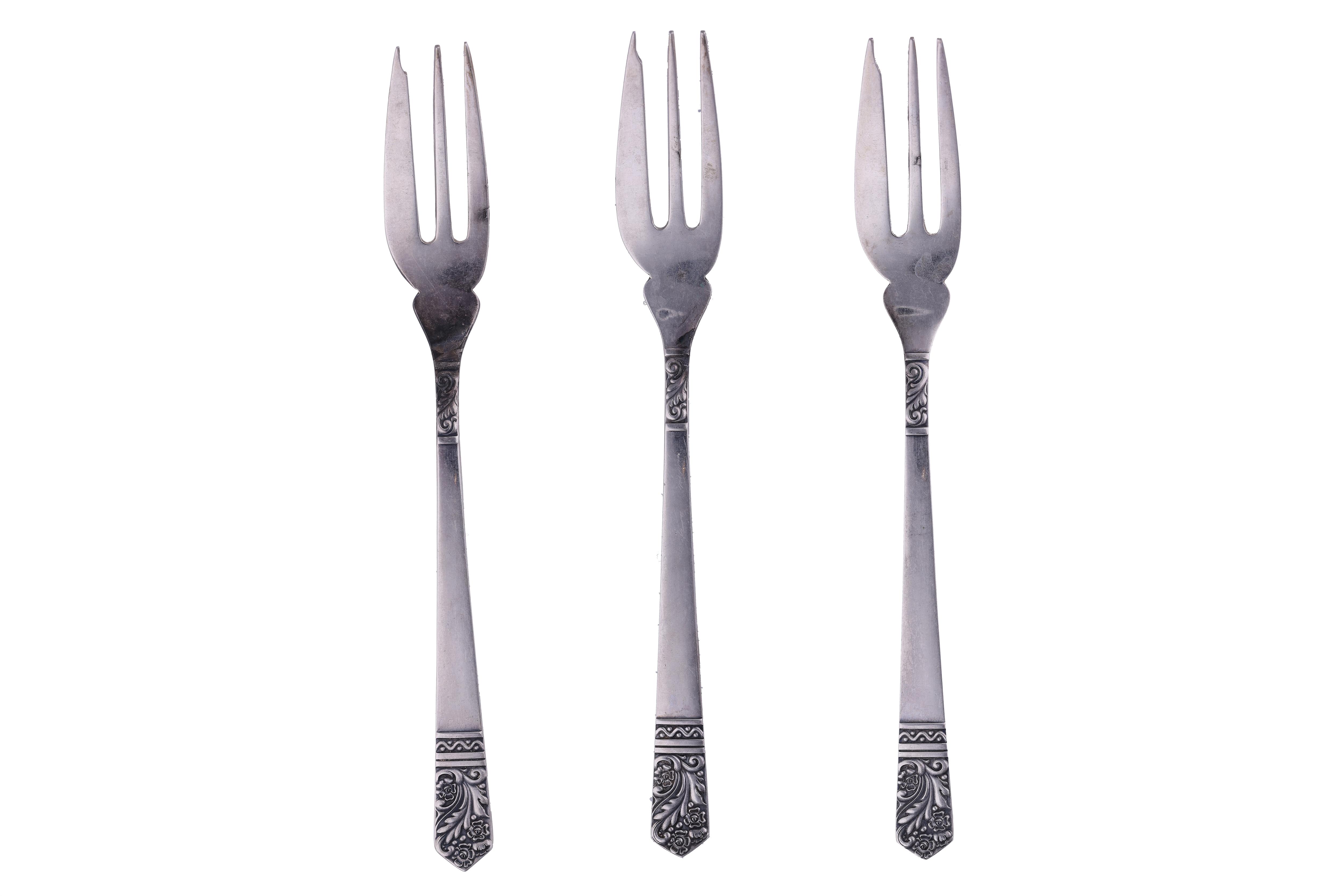 Dodici forchettine in argento - Asta Preziosi