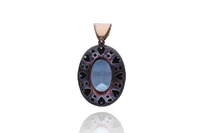 Ciondolo con topazio e diamanti - Asta Preziosi