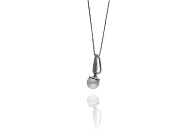 Collana con diamante e perla coltivata - Asta Preziosi Collana con diamante e perla coltivata - Asta Preziosi