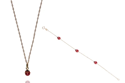 Collana e bracciale con smalti - Asta Preziosi