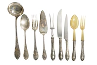 Nove posate da portata - Asta Preziosi