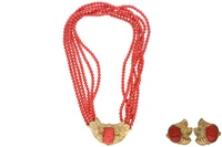 Parure con corallo - Asta Preziosi Parure con corallo - Asta Preziosi