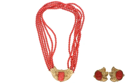 Parure con corallo - Asta Preziosi Parure con corallo - Asta Preziosi