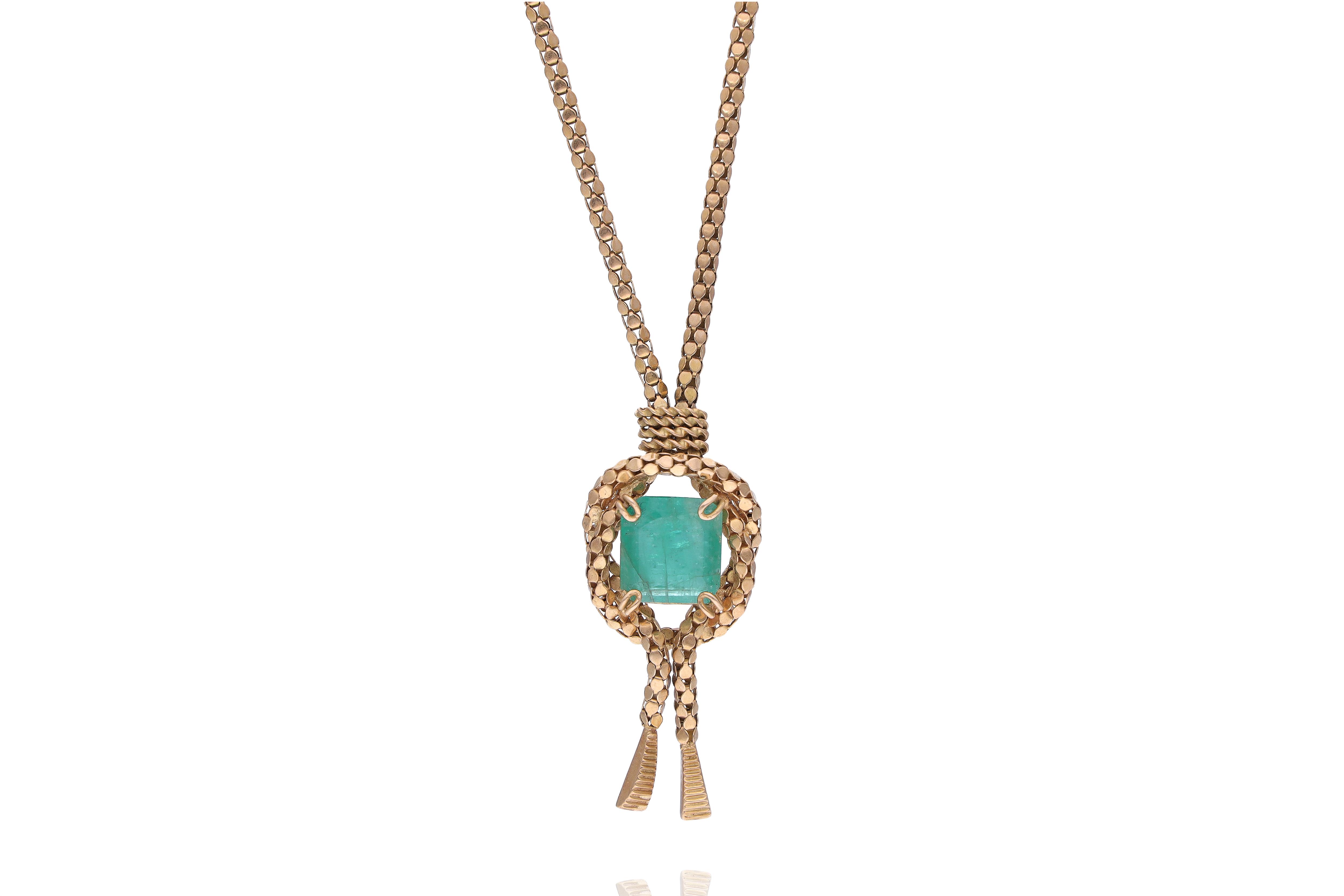 Collana con smeraldo - Asta Preziosi