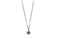 Collana con ciondolo con diamante e zaffiri - Asta Preziosi