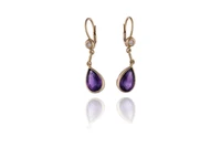 Orecchini con ametiste e diamanti - Asta Preziosi Orecchini con ametiste e diamanti - Asta Preziosi