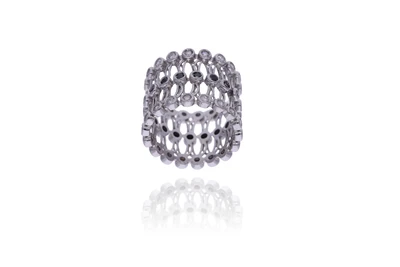 Anello con diamanti e diamanti neri - Asta Preziosi