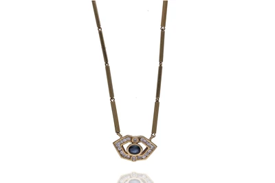 Collana con diamanti e zaffiro - Asta Preziosi Collana con diamanti e zaffiro - Asta Preziosi