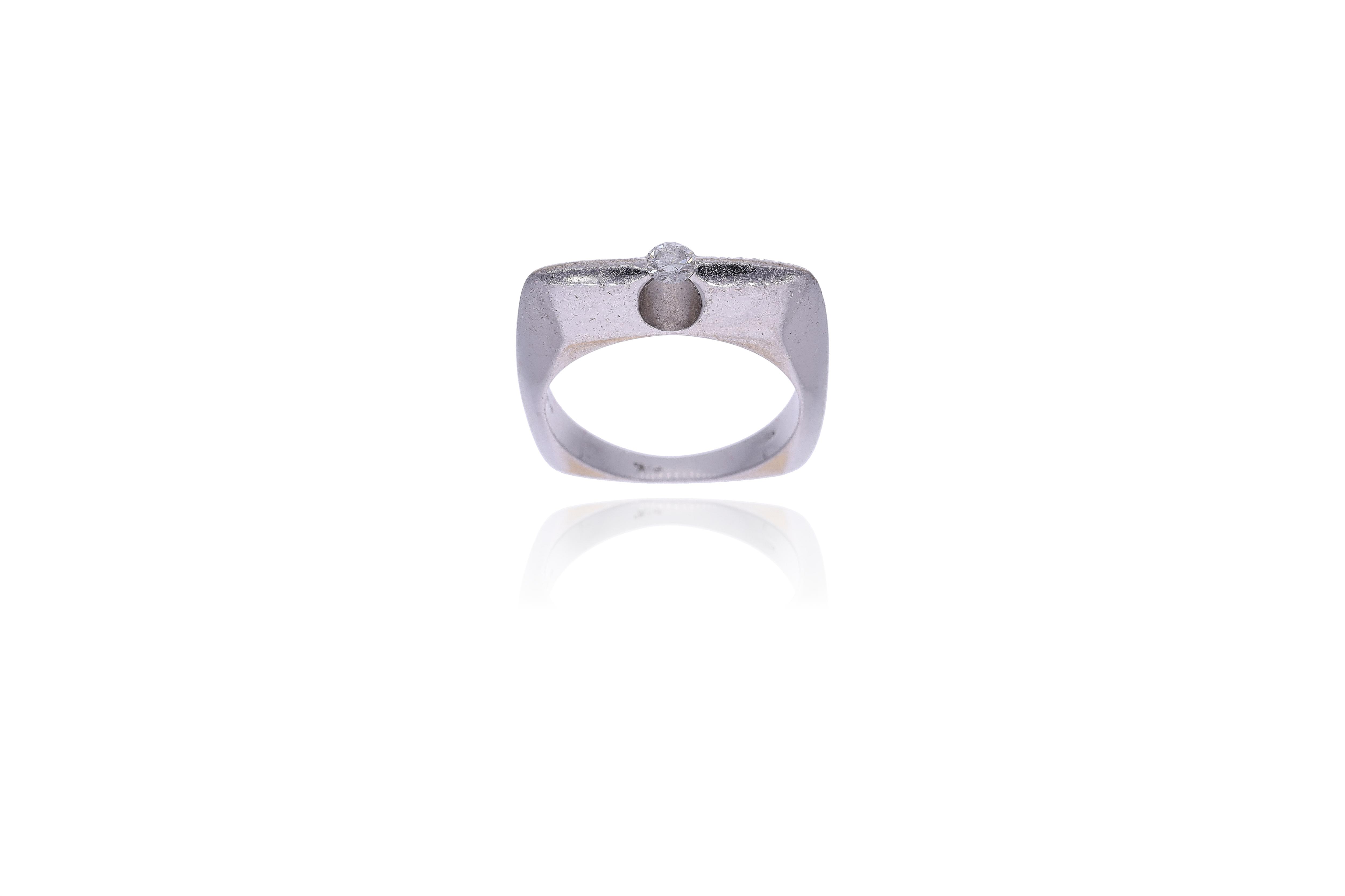 Anello con diamante - Asta Preziosi