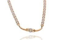 Collana con diamanti e pietre - Asta Preziosi