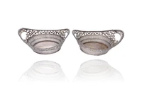 Coppia di cestini in argento - Asta Preziosi