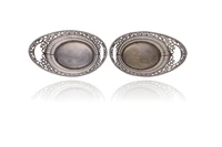 Coppia di cestini in argento - Asta Preziosi