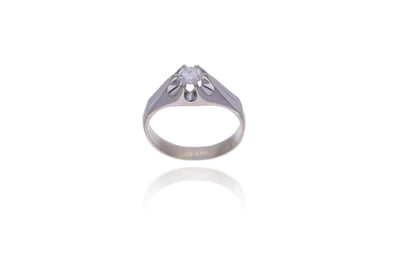 Anello con diamante - Asta Preziosi