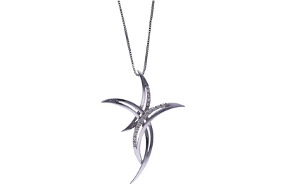 Collana e ciondolo con diamanti - Asta Preziosi