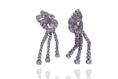 Orecchini con diamanti - Asta Preziosi