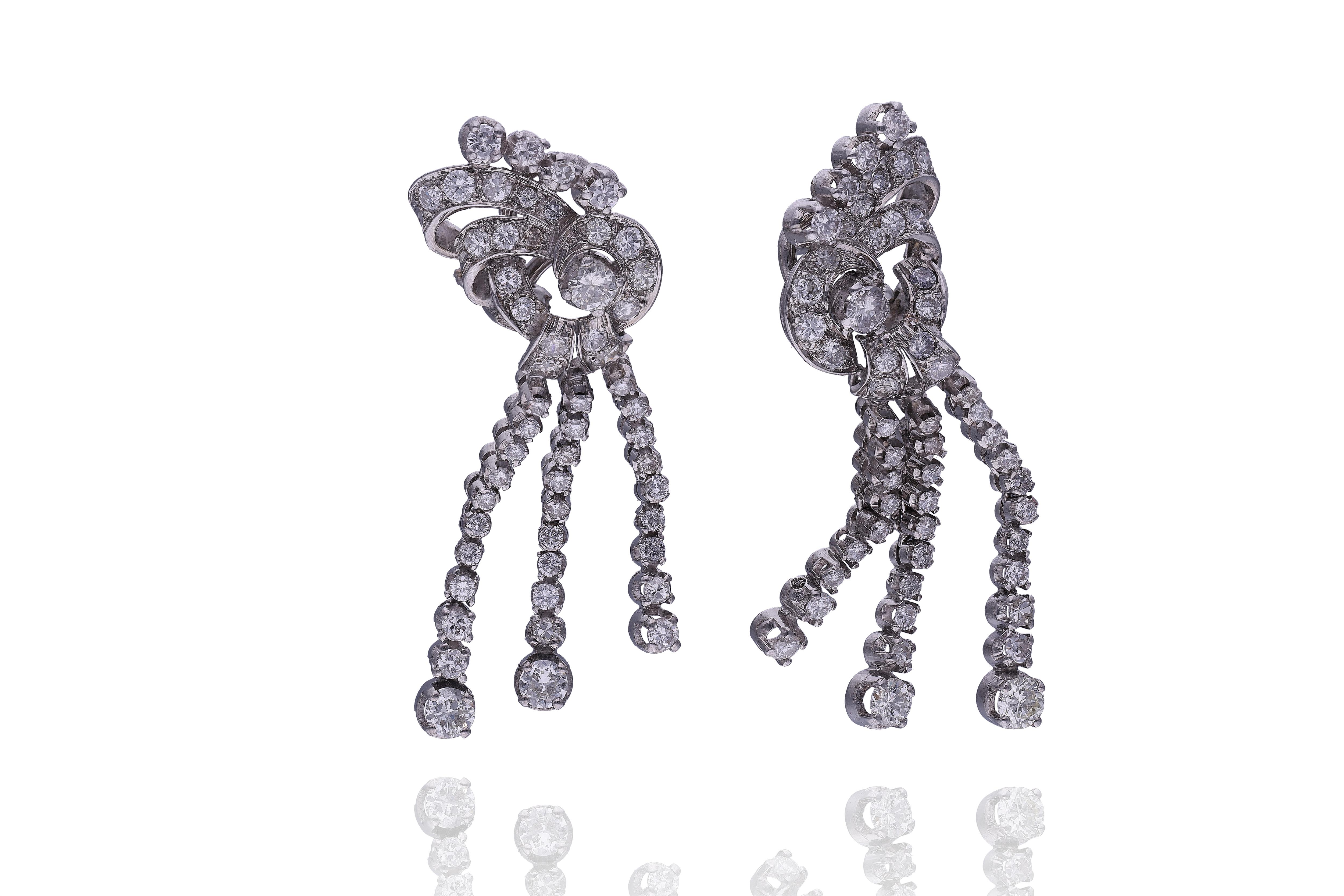 Orecchini con diamanti - Asta Preziosi