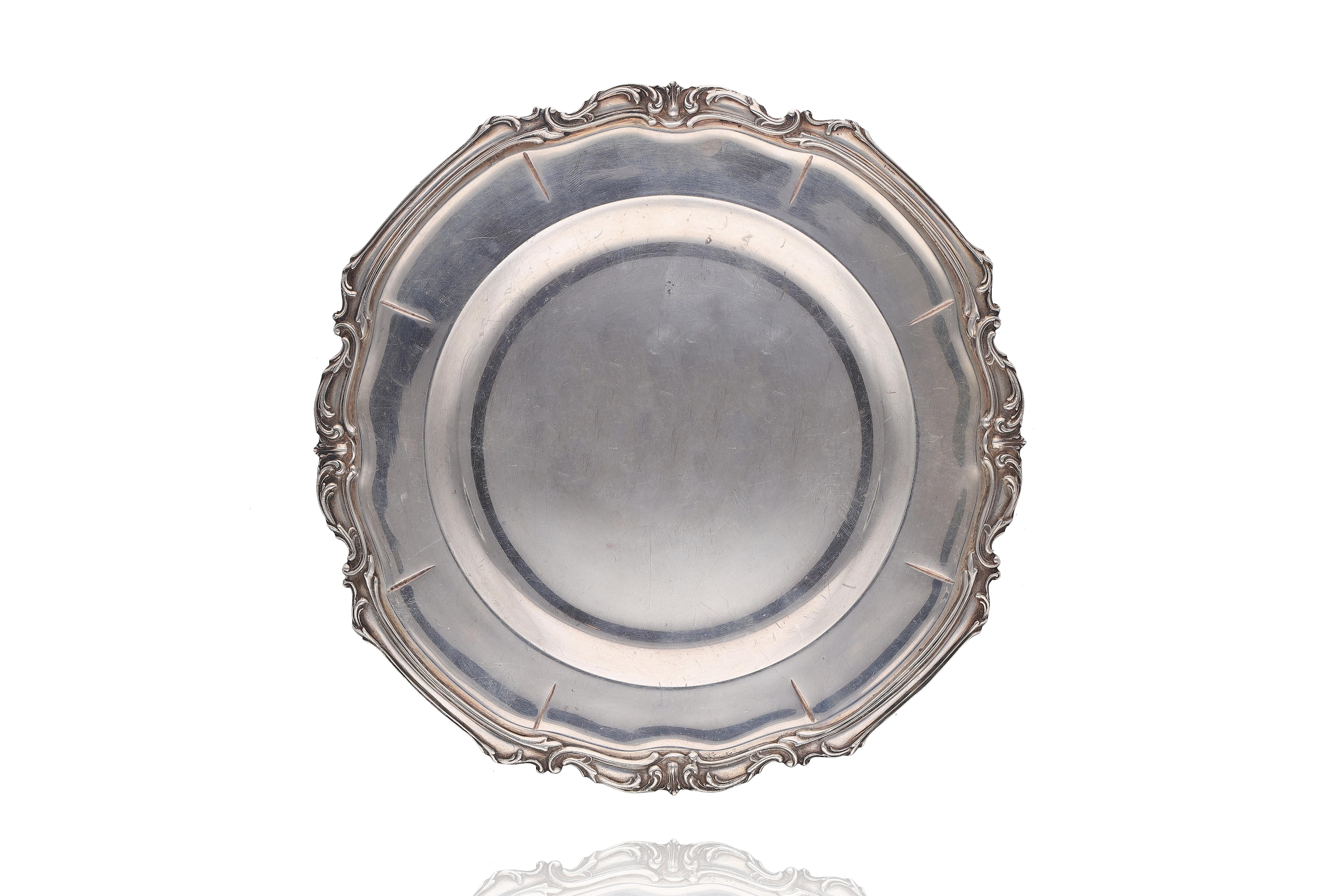 Sei piattini in argento - Asta Preziosi