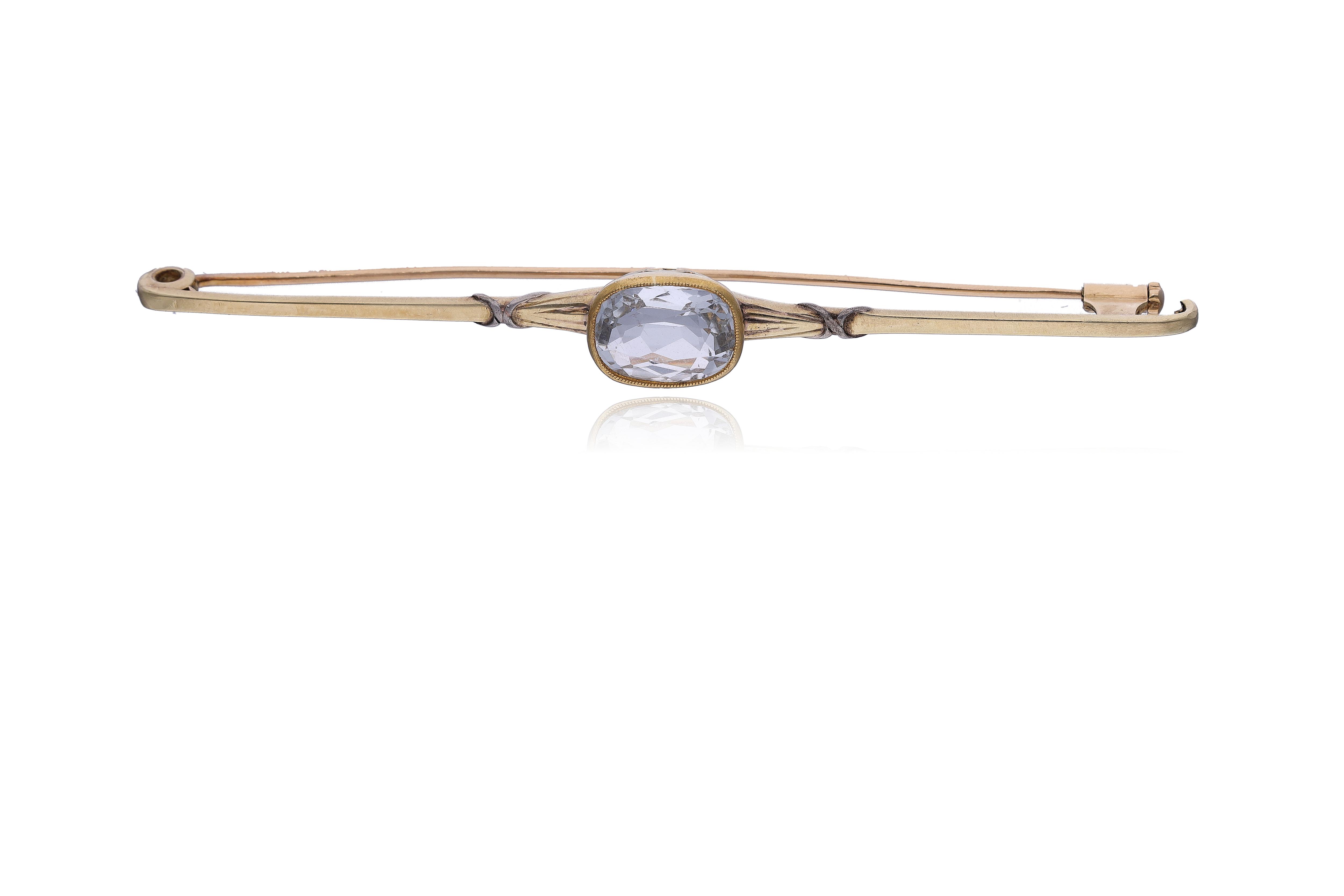 Spilla con acquamarina - Asta Preziosi