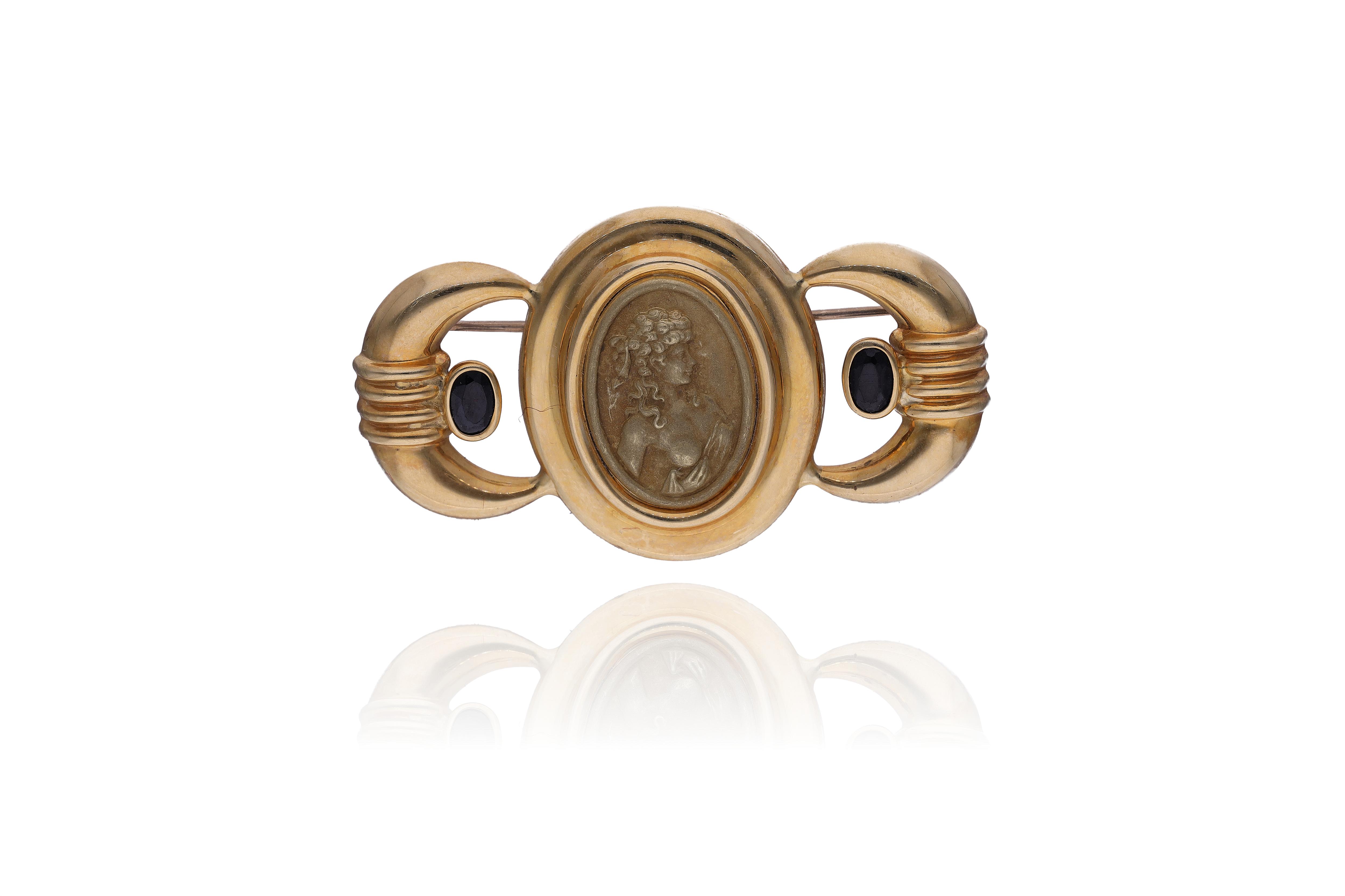 Spilla con pietre - Asta Preziosi