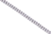 Bracciale con diamanti e zaffiro - Asta Preziosi