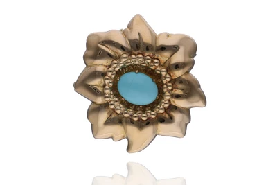 Spilla/ciondolo con pietra - Asta Preziosi