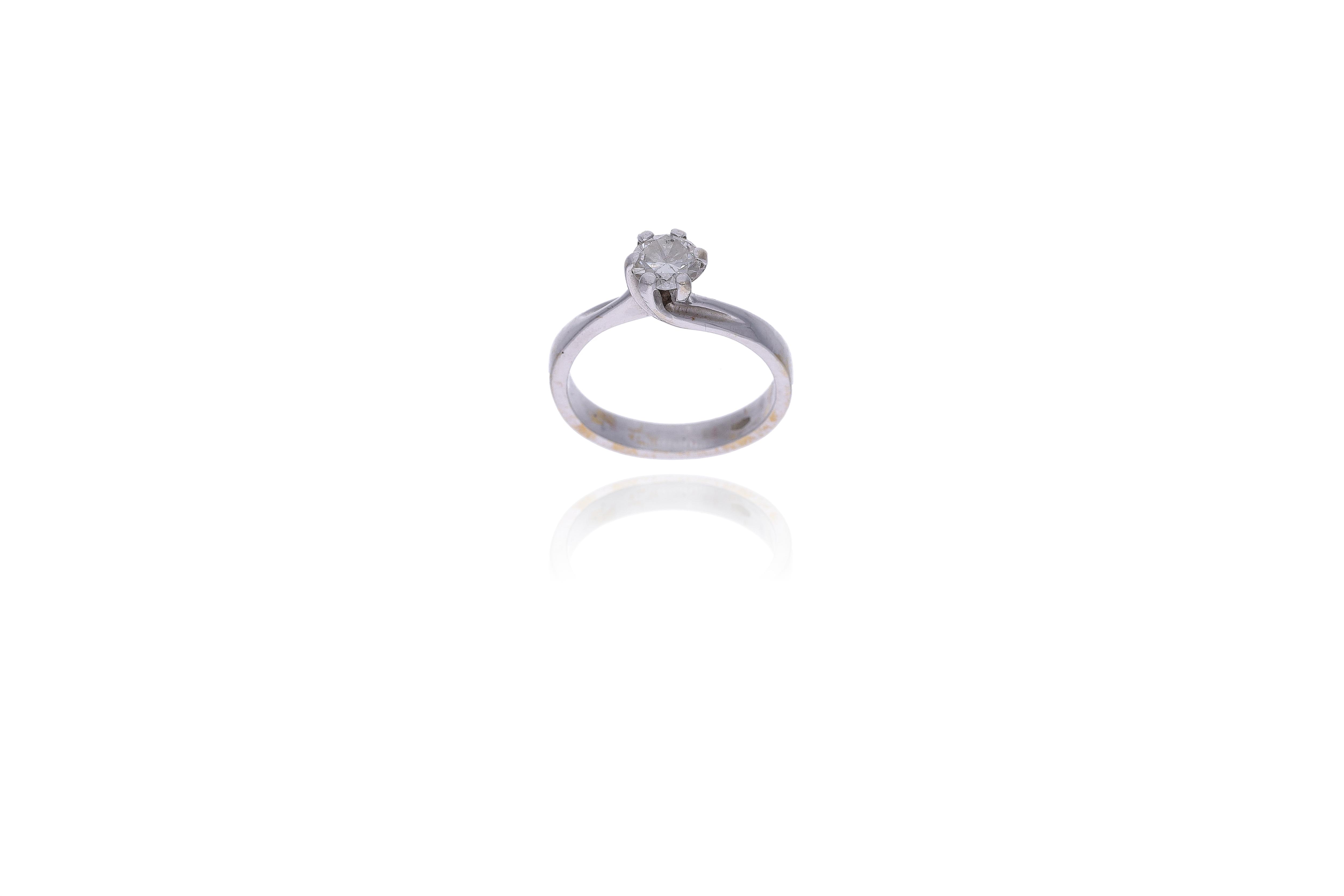 Anello con diamante - Asta Preziosi