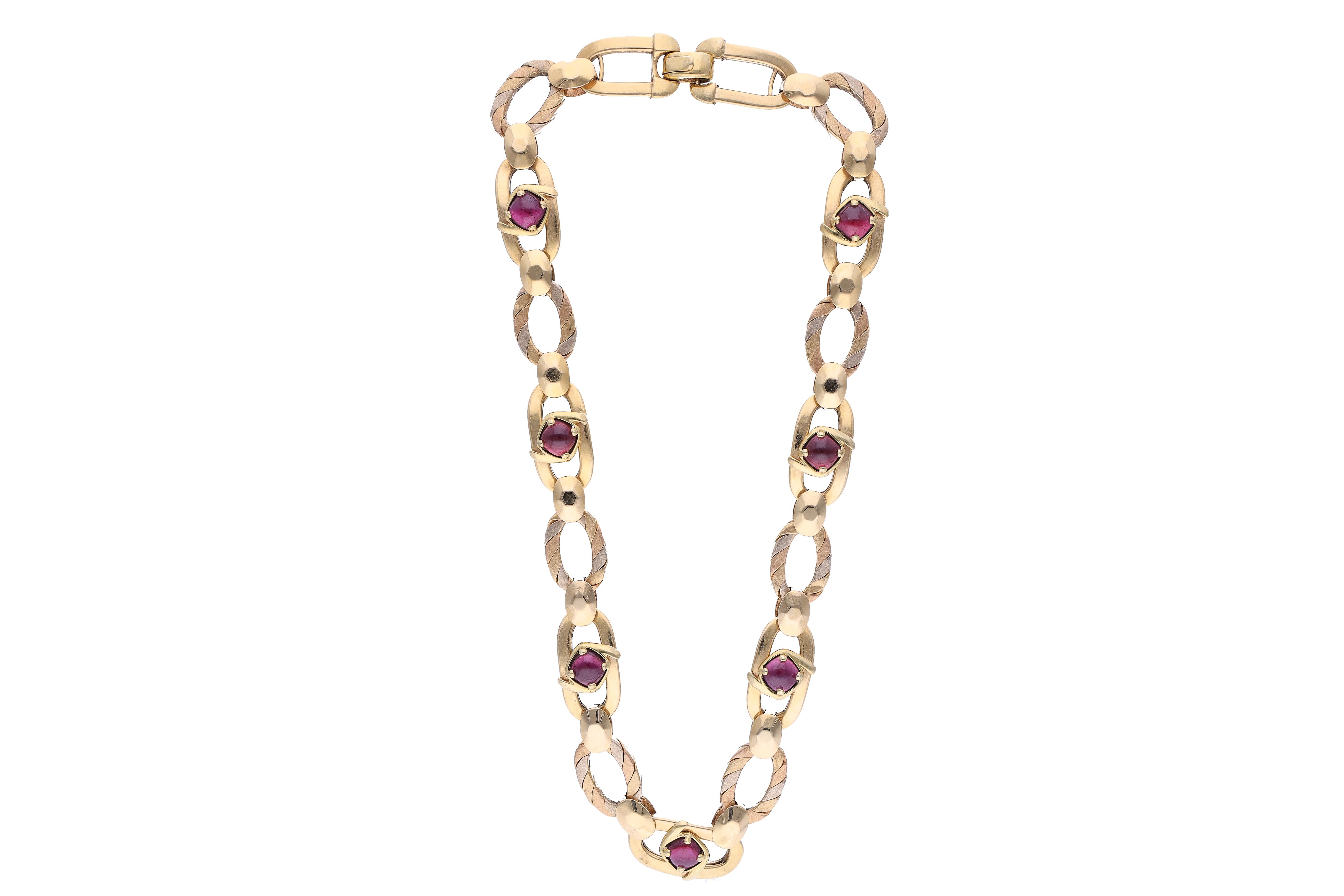 Collana con granati - Asta Preziosi