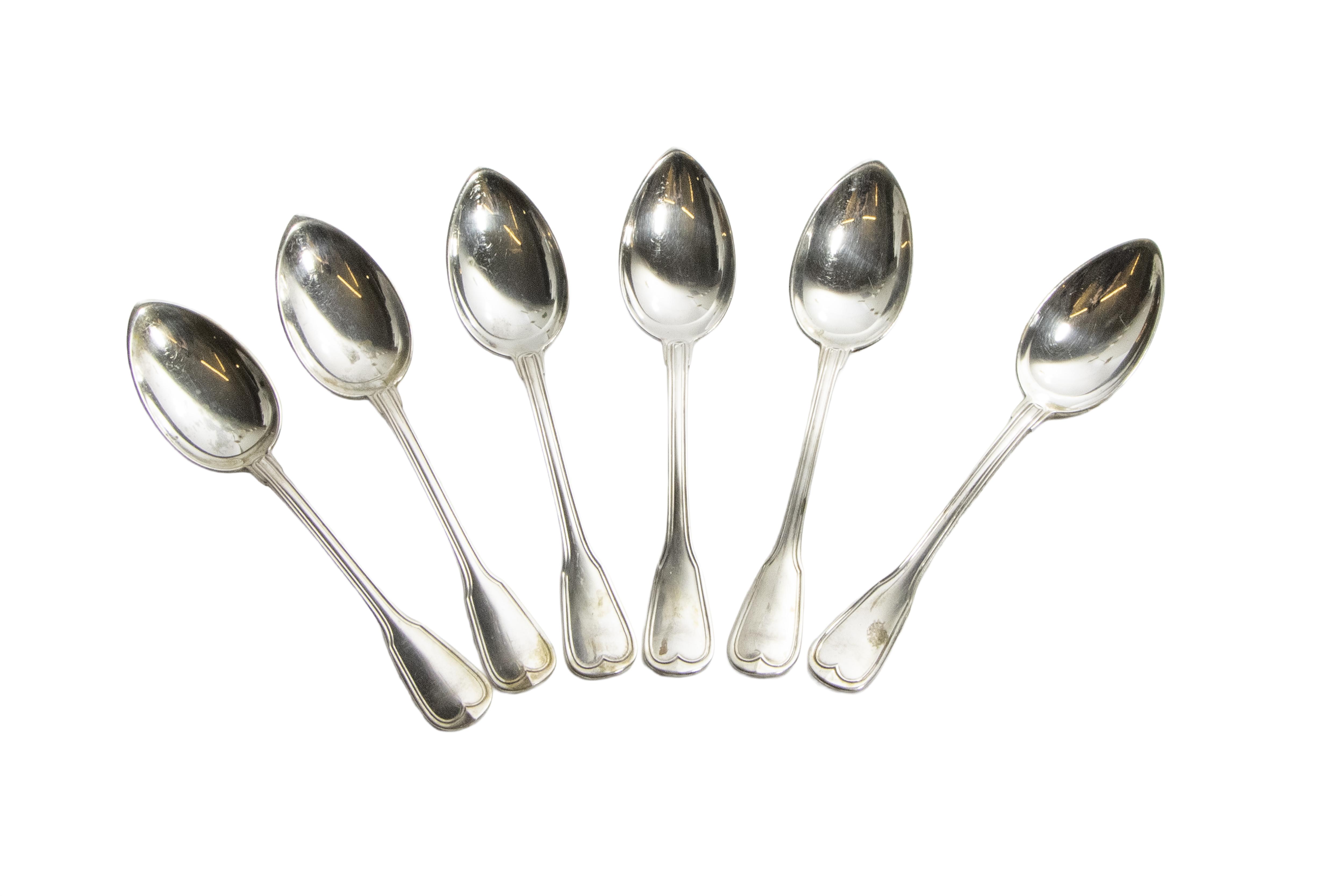 Sei cucchiaini in argento - Asta Preziosi