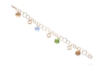 Bracciale con quarzi gialli e pietre - Asta Preziosi