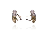 Orecchini con perle coltivate e diamanti - Asta Preziosi