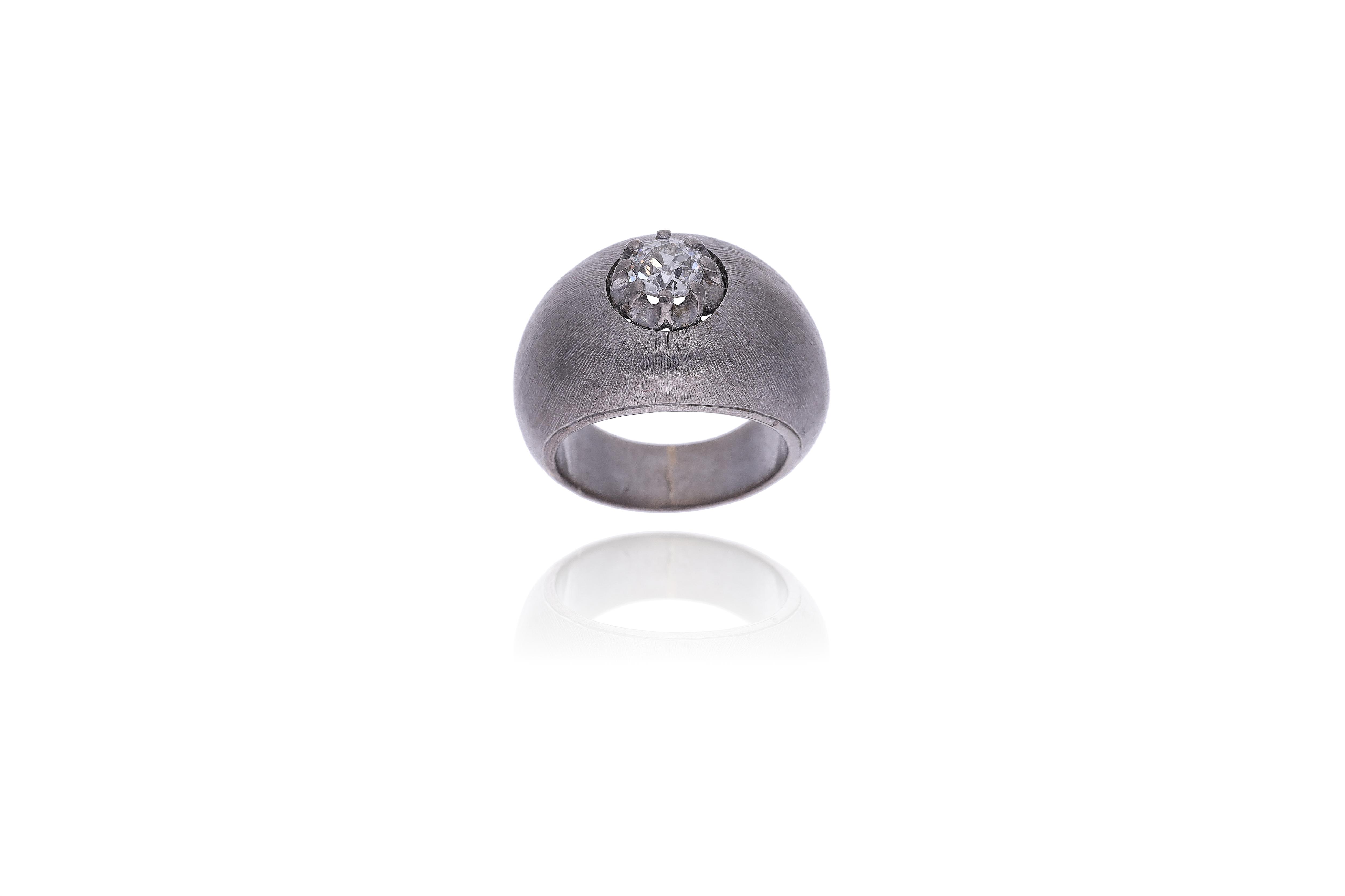 Anello con diamante - Asta Preziosi