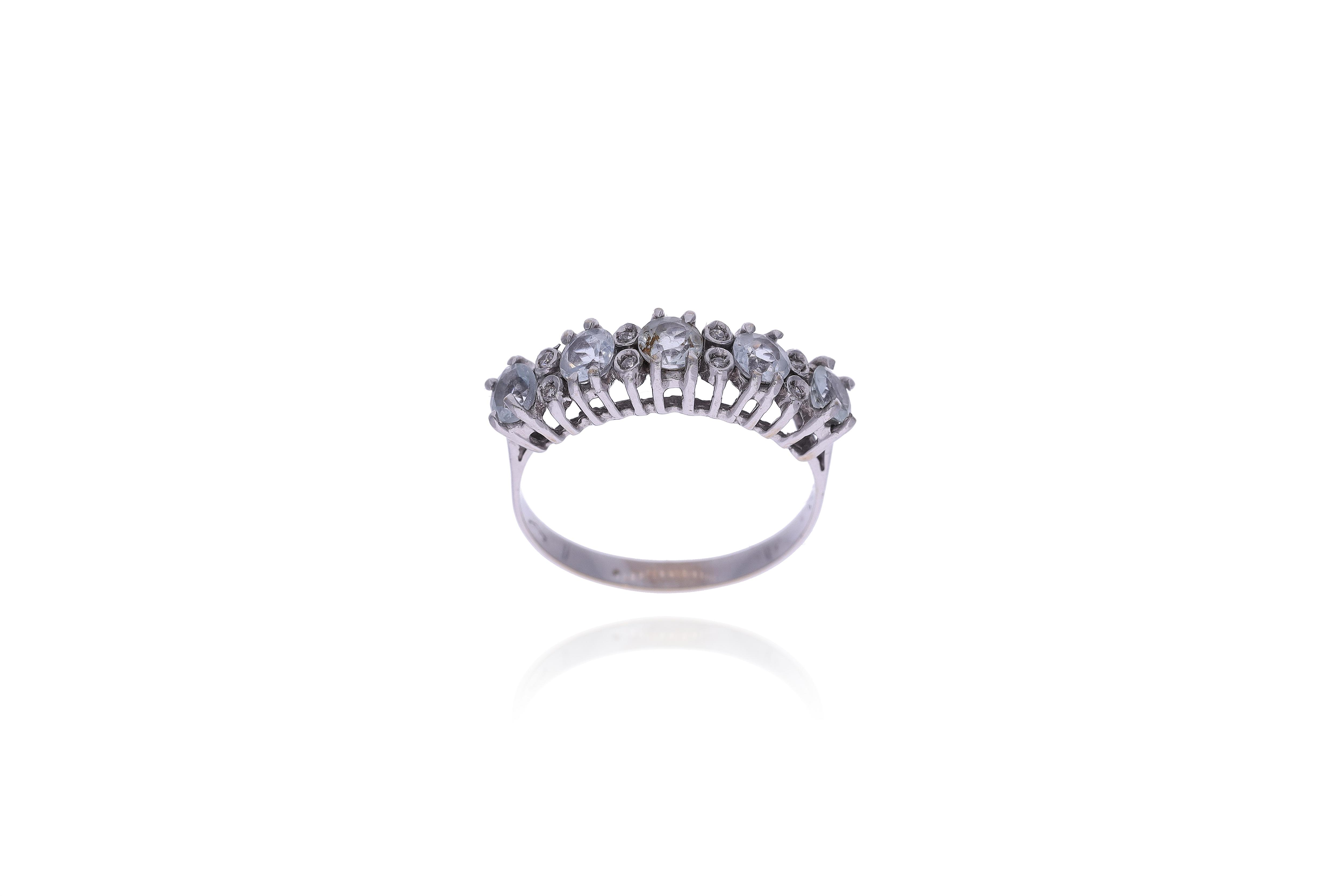 Anello con diamanti e pietre - Asta Preziosi