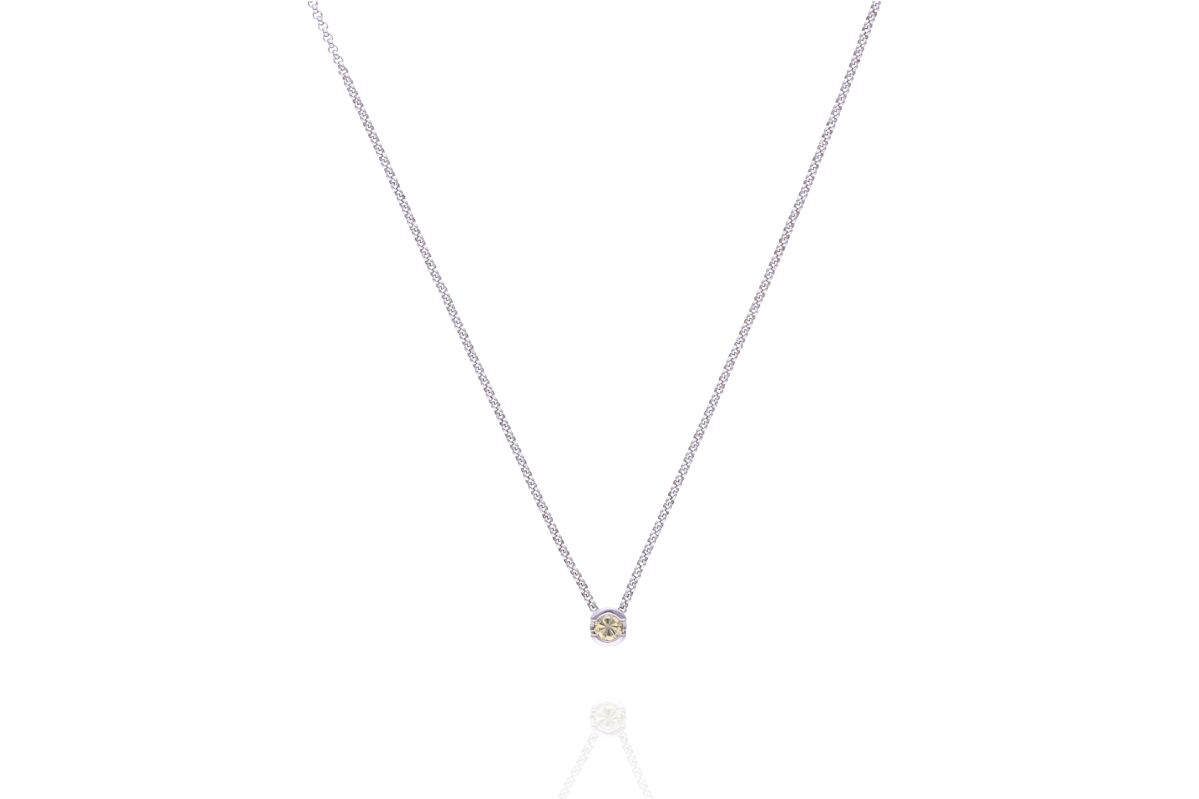 Collana con centrale con diamante - Asta Preziosi