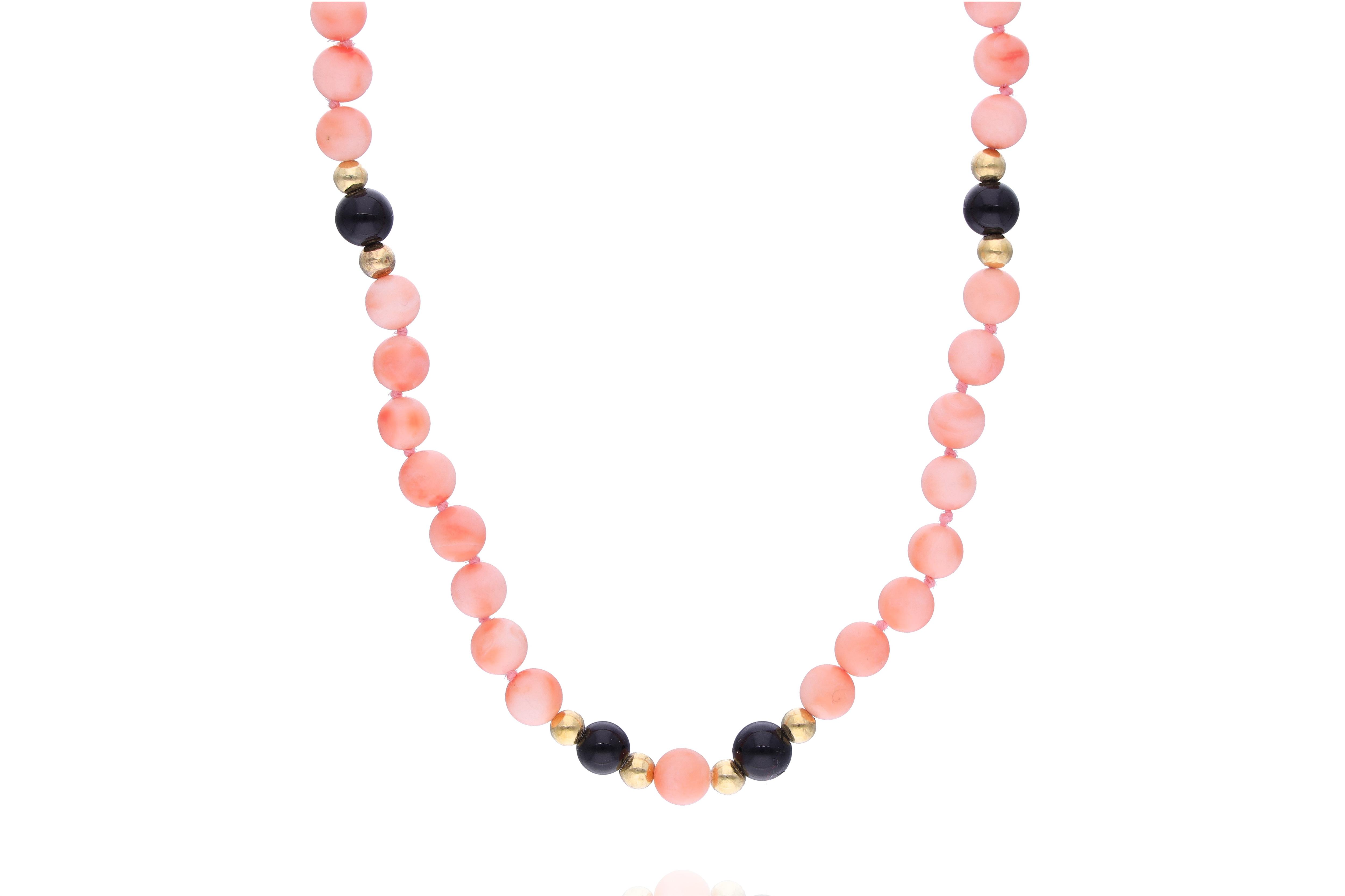 Collana di coralli e pietre - Asta Preziosi