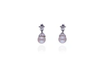 Orecchini con diamanti e perle coltivate - Asta Preziosi