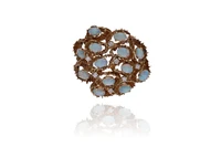 Spilla/ Ciondolo con diamanti e opali - Asta Preziosi