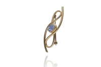 Spilla con pietra - Asta Preziosi