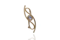 Spilla con pietra - Asta Preziosi