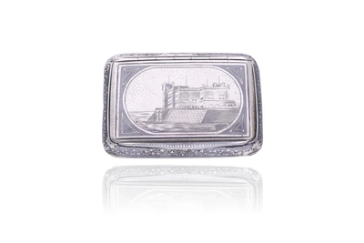Tabacchiera in argento con niello - Asta Preziosi